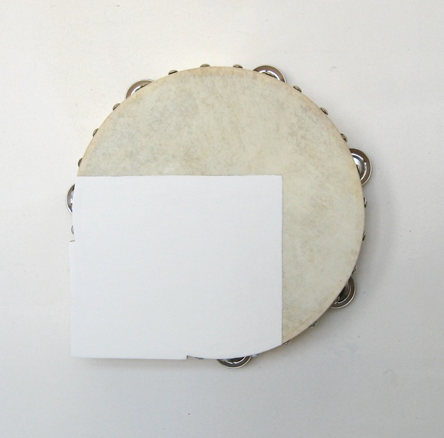 Acrylic paint on tambourine, bass wood 29.5 x 28 x 4.5cm 11 1/2 x 11 x 1 3/4 ins Courtesy Stuart Shave/Modern Art, London 