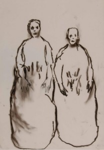 Juan Muñoz Untitled1991-1996 oil stick on paper 