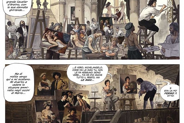 Caravaggio becomes a comic strip antihero