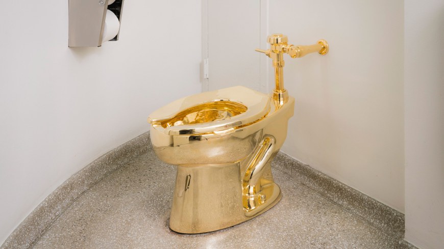Maurizio Cattelan’s Golden Toilet in the Time of Trump